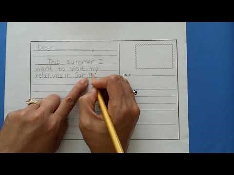 How to write a postcard (W2D2)