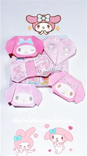 How to fold a My Melody? This is so SATISFYING! 🐰💖
