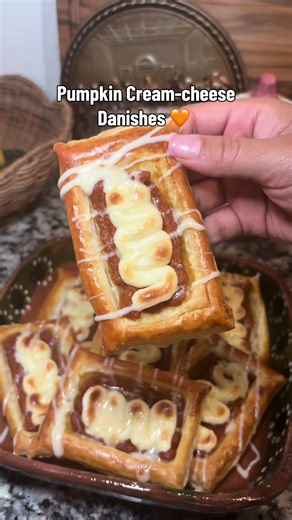 Pumpkin Cream Cheese Danishes recipe