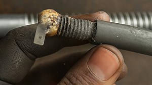 How to Create Long Square Threads for an Oil Pump Using a Super Sharp Lathe Knife