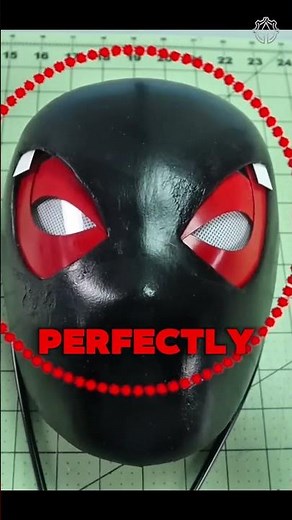 How he built MOVING Spider-Man eyes! 🕷️ #Shorts