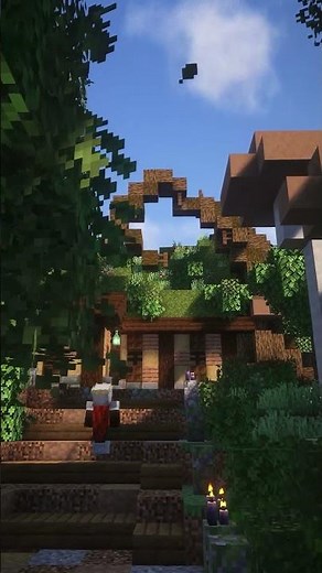 Check Out this Witch's Hut Build #minecraft #minecraftbuilding #witch