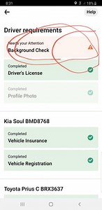 Problem submitting a background check