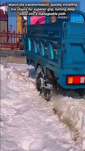 Essential Tire Chains: Your Key to Winter Road Traction.