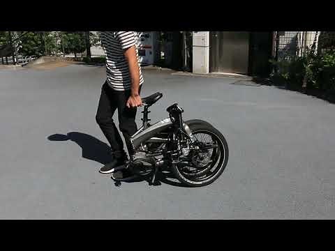 ターン「Vektron S10」を折りたたんだ状態で運ぶ