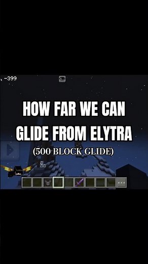 500 Blocks Above | Longest Elytra Glide Challenge! #minecraft