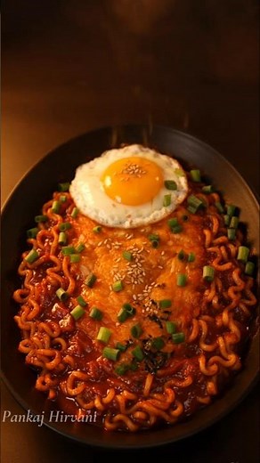 Ultra-Spicy Samyang 3X Buldak Noodles | Extreme ASMR 🌶️🔥💀 #asmrcooking #shortscooking #viralrecipes