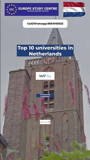 Top 10 universities in Netherlands