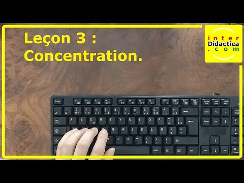 Lesson 3: How to improve concentration in learning. Typing course.