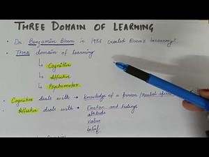 Three domains of Learning l Cognitive l Affective l Psychomotor