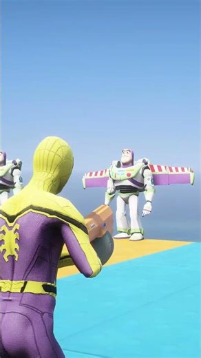 GTA 5 Epic Sky & Water Ragdolls – Spiderman Jump Fails #shorts #grandtheftauto5mods #gta