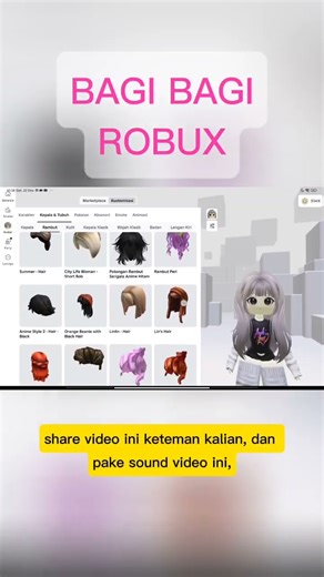 Free robux, bagi bagi robux ✅