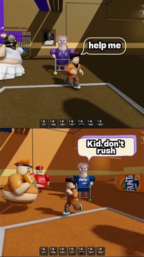 Roblox - EVIL GRANDMA & GRANNY PRISON VS COCA COLA POLICE & PEPSI GRAN PRISON RUN JUMPSCARE #roblox