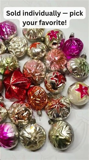 Soviet Glass Ornaments: Vintage Christmas Stars & Spotlights (USSR Series) — FOR SALE
