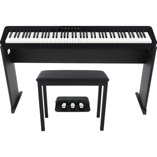 Casio Privia PX-S1100 88-key Digital Piano Home Bundle - Black