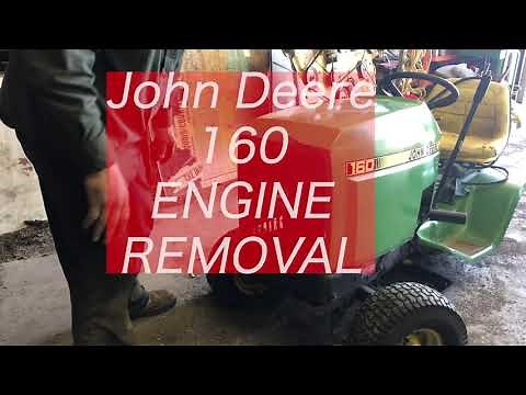 John Deere 160 Engine REMOVAL instructional