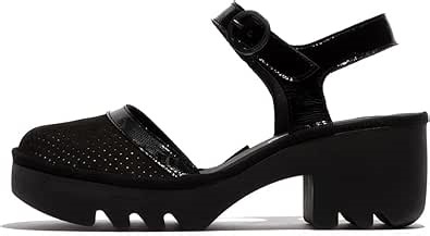 Amazon.com: Fly London Sandalia minimalista para mujer, Negro -, 4 : Ropa, Zapatos y Joyería