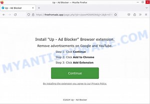 Up – Ad Blocker Chrome extension (Virus removal guide)