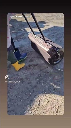 Just another day with the GOATHEAD ROLLER! #thegoatheadrolleratwork #goatheadprevention