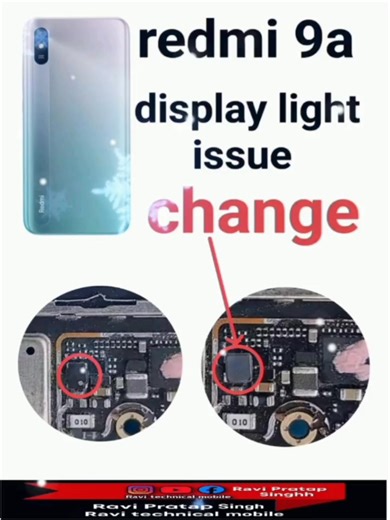 Ravi Pratap Singh on Instagram: "redmi 9A display light problem solution 🛠️📲✅ 📱 Ravi Pratap Singh 🧠 Learn Mobile Repairing the Easy Way! Simple tricks that save time & money. 💰 Follow for daily mobile repair hacks and updates. #RaviPratapSingh #RepairingTips #TechnicalHacks #MobileUpdates"