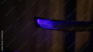 CSI fingerprints at door handle on UV light