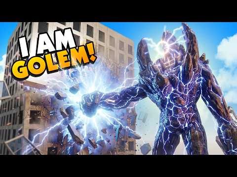 I'M A GOLEM That Uses ICE & Lightning to Destroy the CITY! (You Are The Monster)