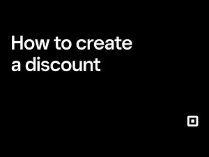 How to create a discount with Square for Retail