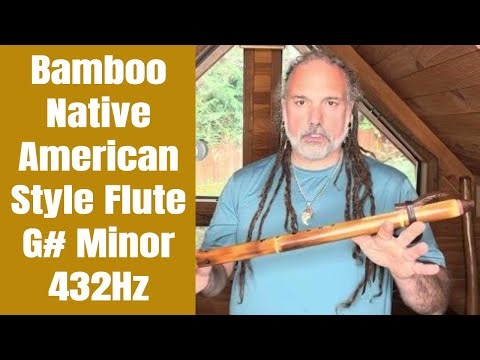 Bamboo Native American Style Flute, G# Minor 432Hz
