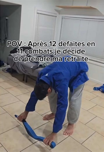 Après 12 défaites en 11 combats : retraite humoristique