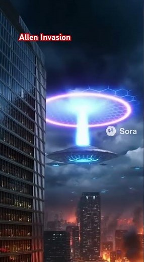 Alien Invasion vs Earth 🌎👽 | Galactic War Short. Video making skill link in description