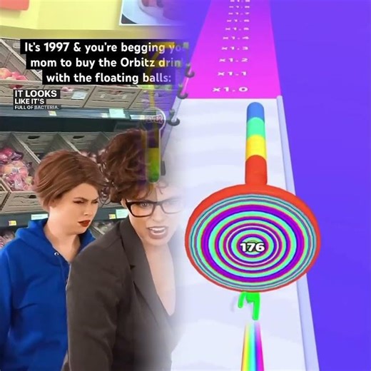 #90skids were fascinated by the Orbitz fruit drink with the floating balls! #nostalgia #90s