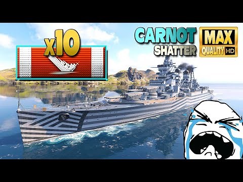 Cruiser Carnot: 10 ships destroyed - World of Warships
