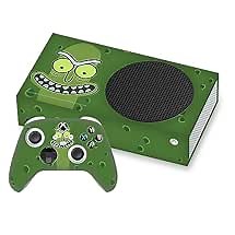 Head Case Designs Officially Licensed Rick And Morty Pickle Rick Graphics Vinyl Sticker Gaming Skin Decal Cover Compatible With Xbox Series S Console and Controller Bundle