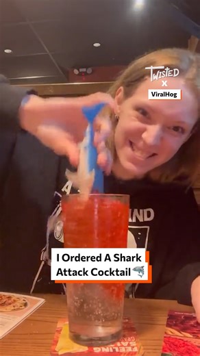 When you order a shark attack cocktail... 🦈 | Twisted