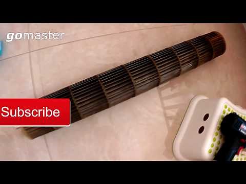 How to remove the mold and dust out of a wall mounted, split unit Air Conditioner