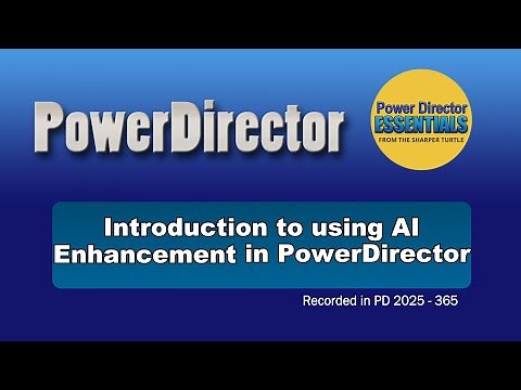 Introduction to the AI Enhancement Tool for PowerDirector