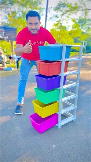 6 Colours 6 Storage Drawer box Unboxing 😃🔥 || #shortsfeed