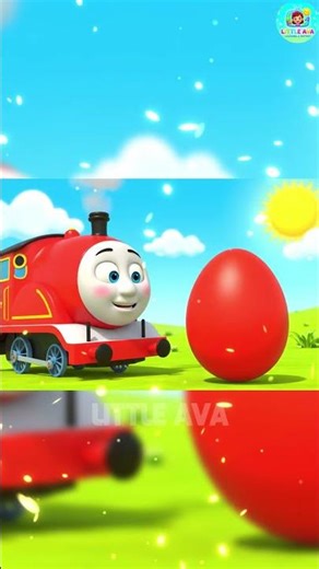Learn Colors with Train for Kids Red Blue Yellow Green Preschool Cartoon