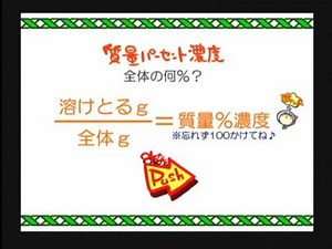 Chemistry Chapter 1, Episode 9 "Molar and Mass Percent Concentration" by WEB Tamajuku