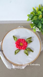 17K views · 887 reactions | Pansy Flower Ribbon Embroidery Tutorial | Asnimar Embroidery | Facebook