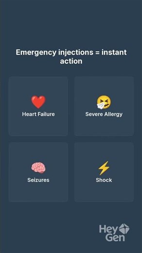 Emergency injections can save lives within minutes