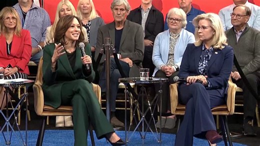 Harris campaigns with Liz Cheney in pivotal state of Pennsylvania