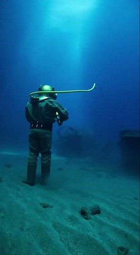“Ultra-Realistic Vintage Deep-Sea Diver Footage (1900s Style)”#deepsea #vintagediver #underwater