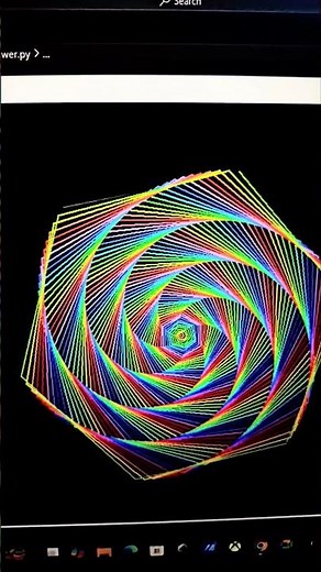 How to make a flower using python? #python#graphicdesign #shorts#illusion #pythonturtle #vscode