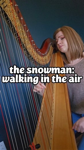Kristan Toczko | Harpist on Instagram: "'tis the season!! ⛄️ harp sheet music for both pedal and lever harp is on musicnotes #harp #music #thesnowman #walkingintheair #christmas"
