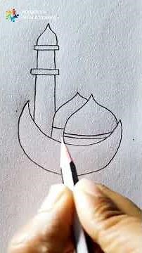 Easy Mosque Drawing Tutorial for Beginners 🕌 | Simple Pencil Sketch Drawing