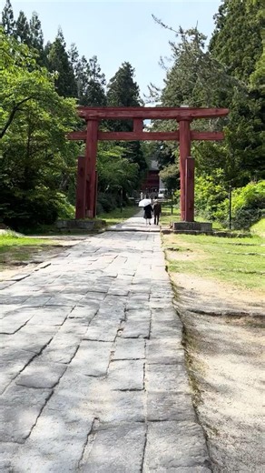 青森県パワースポット岩木山神社🏔️鳥居⛩️