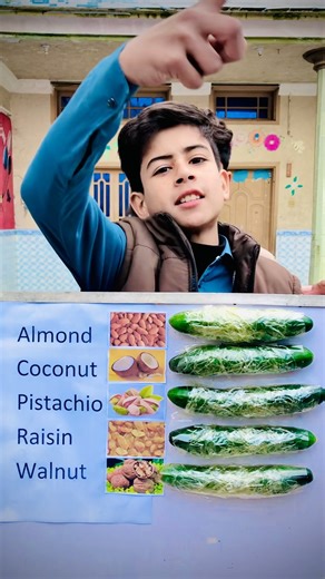 Famous dried fruit name in world and cucumber winner competition #lucky #driedfruits #cucumbers #uk