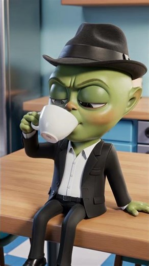 "Alien Tries Coffee for The First Time And It Goes Wrong!"👽☕😂