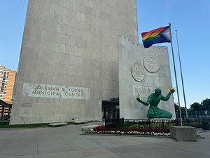 15K views · 432 reactions | Pride flag up at Spirit Plaza in Detroit following today’s flag raising ceremony | BG On The Scene | Facebook